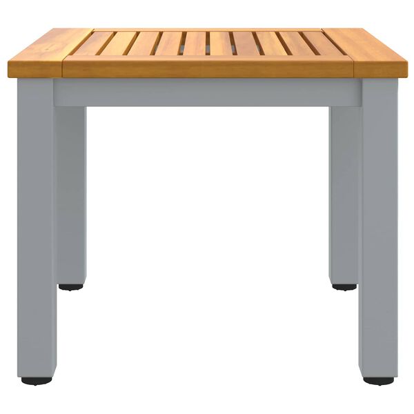 vidaXL Outdoor Table Natural and Grey 45 x 45 x 38 cm