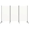 vidaXL 3-Panel Room Divider White 260x180 cm