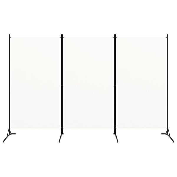 vidaXL 3-Panel Room Divider White 260x180 cm