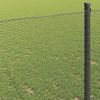 vidaXL Hexagon Fence Grey 1 x 100 m PVC