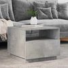 vidaXL Coffee Table with LED Lights Concrete Grey 50x49x40 cm