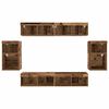 vidaXL TV Cabinet Set Wall-mounted 8 pcs Old wood Engineered wood