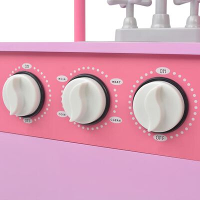 vidaXL Toy Kitchen Wood 60x27x83 cm Pink