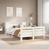 vidaXL Bed Frame without Mattress White 140x200 cm Solid Wood Pine