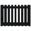 vidaXL Garden Raised Bed with Fence Design Black 100x50x70 cm Solid Wood Pine