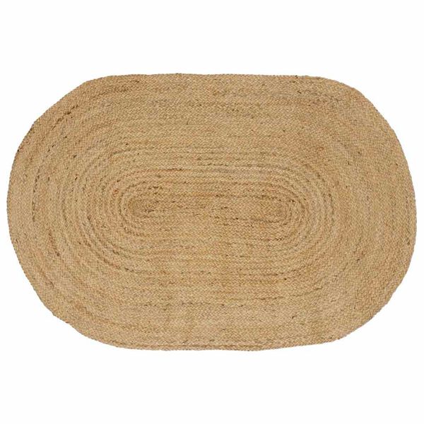 vidaXL Area Rugs Oval Natural 152 x 245 cm Jute