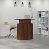 vidaXL Reception Desk Brown Oak 100x40x104 cm Engineered Wood