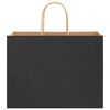 vidaXL Paper Bags 50 pcs with Handles Black 32x17x25 cm