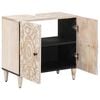 vidaXL Bathroom Sink Cabinet White 62 x 33 x 58 cm Solid Mango Wood