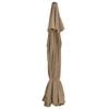 vidaXL Replacement Fabric for Outdoor Parasol Taupe 515 cm