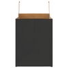 vidaXL Paper Bags 50 pcs with Handles Black 32x22x28 cm