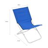 vidaXL Folding Beach Chairs 2 pcs Blue