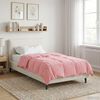 vidaXL Full Year Duvet Quilted Pink 135 x 200 cm Microfiber