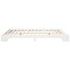 vidaXL Bed Frame White 160 x 220 cm Solid Pine Wood