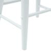 vidaXL Dining Chairs 2 pcs White 46 x 37 x 63 cm Solid Rubber Wood
