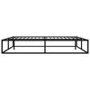 vidaXL Bed Frame without Mattress Black Metal 200x200 cm