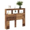 vidaXL Headboard with Shelf Old Wood 120 x 17 x 102 cm Engineered Wood