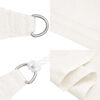 vidaXL Sunshade Sail 160 g/m&sup2; White 2.5x5 m HDPE