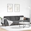 vidaXL Fabric Sofa with Cushion Dark Grey Corduroy fabric