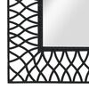 vidaXL Garden Wall Mirror Arched 50x80 cm Black