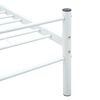 vidaXL Bed Frame without Mattress White Metal 140x200 cm