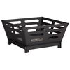 vidaXL Fire Pit Black 40 x 40 x 20 cm Steel
