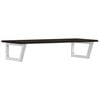 vidaXL Basin Shelf Wall Mounted Steel and Solid Wood Oak
