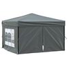 vidaXL Party Tent | Anthracite | 210D oxford fabric, PE, Steel | 3x3 m