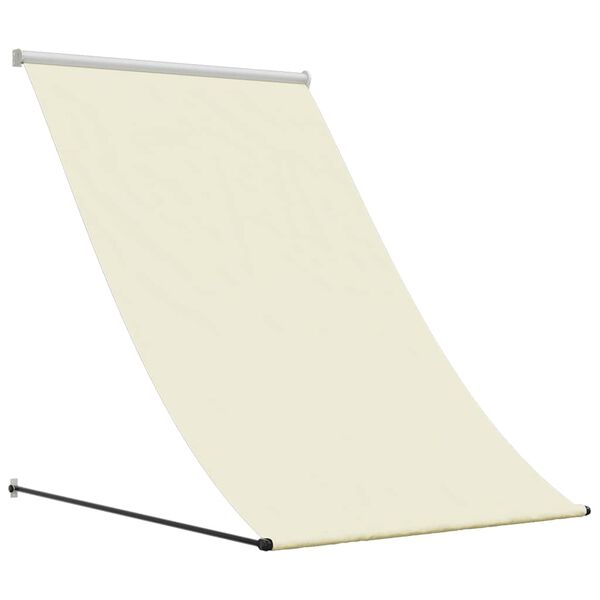 vidaXL Retractable Awning Cream 100x150 cm Fabric and Steel