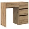 vidaXL Desk Artisan Oak Engineered Wood 90 x 37.5 x 75 cm