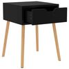 vidaXL Bedside Cabinets 2 pcs High Gloss Black 40x40x56 cm Engineered Wood