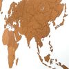 MiMi Innovations Wooden World Map Wall Decoration Giant Brown 280x170 cm