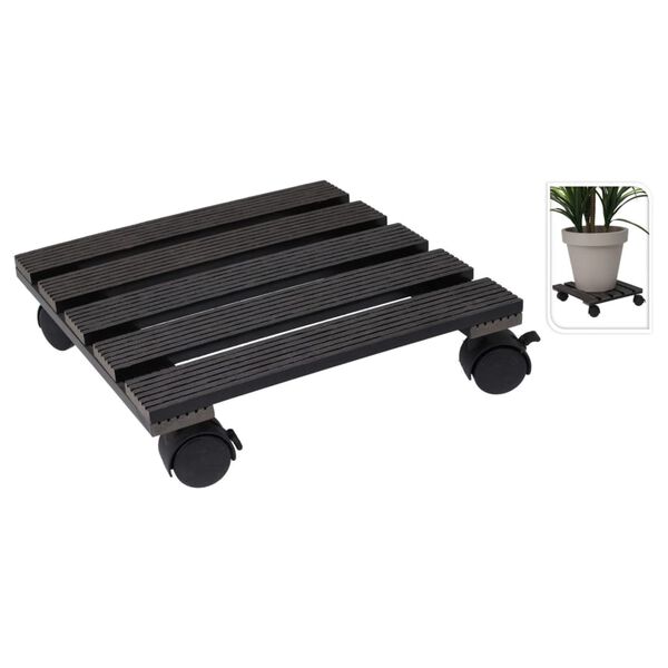 ProGarden Plant Trolley Square 29x29 cm Grey