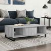 vidaXL Coffee Table Grey Sonoma 104x60x35 cm Engineered Wood