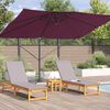 vidaXL Umbrella Bordeaux Red 351 x 250 x 260 cm