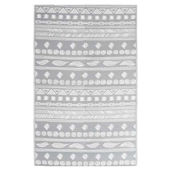 vidaXL Outdoor Rug ARAKIL Grey 190x290 cm PP