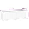vidaXL Garden Box 175x50x55 cm Solid Wood Teak