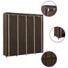 vidaXL Wardrobe with 4 Compartments Brown 175x45x170 cm