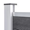 vidaXL Fence Panel Set WPC 526x146 cm Grey