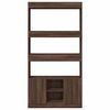 vidaXL Highboard Brown Oak 92x33x180 cm Engineered Wood