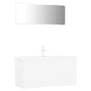 vidaXL Bathroom Furniture Set White Engineered Wood