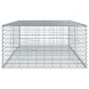 vidaXL Gabion Basket with Cover 200x100x50 cm Galvanised Iron