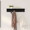 vidaXL Wall-Mounted Coat Rack Black Oak 60 x 10.5 x 10.5 cm