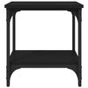 vidaXL Side Table Black 40x30x42 cm Engineered Wood
