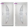 vidaXL Front Door White 88x200 cm PVC