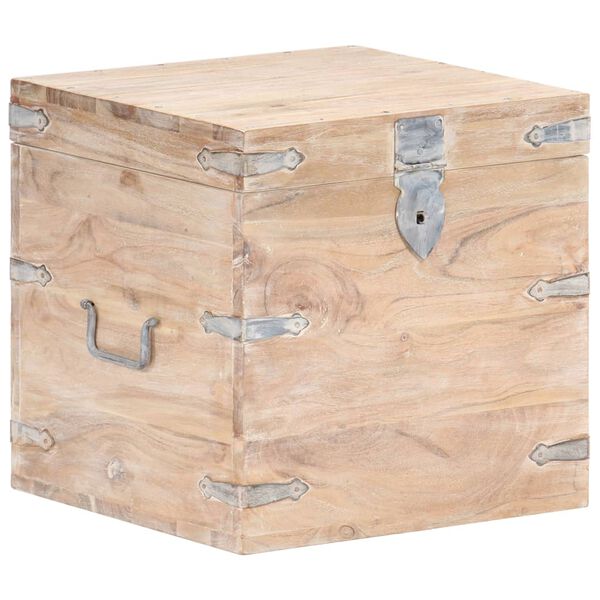 vidaXL Chest 40x40x40 cm Solid Acacia Wood