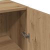 vidaXL Wall Mounted Cabinet Artisian Oak 34.5x34x90 cm Engineered Wood