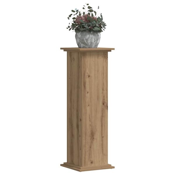 vidaXL Plant Stand Artisan Oak 33x33x100 cm Engineered Wood