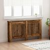 vidaXL Radiator Cover Old Wood 152 x 19 x 81.5 cm Engineered Wood