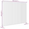 vidaXL Wall Headboard Honey Brown 146.5x3x110 cm Solid Wood Pine